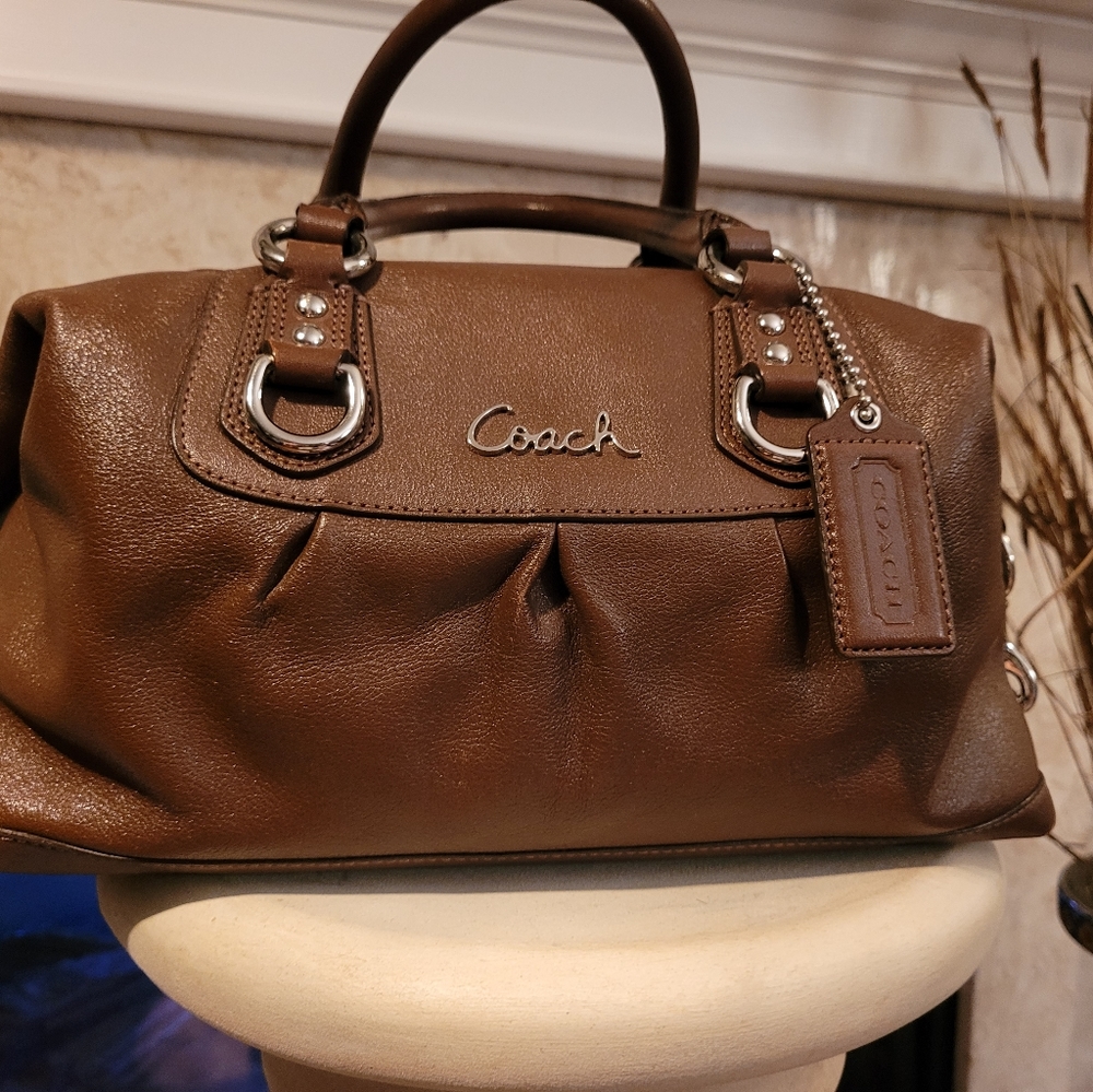 ❌️SOLD❌️ COACH BROWN LEATHER "ASHLEY" SATCHEL
